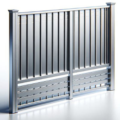 Customized 6063-T5 Powder Coating Marano Aluminium Square Tube Fencing for Facade/Balcony