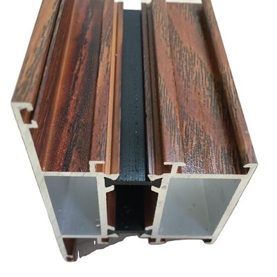 Architectural and Industrial Wood Grain Aluminum Profiles for Side-hung Door Windows