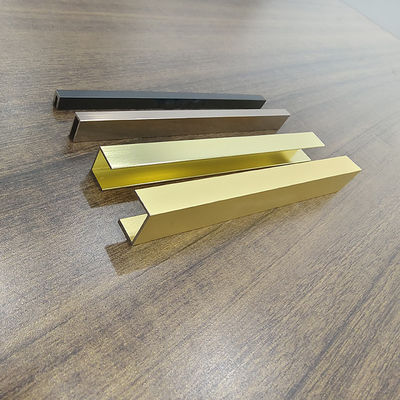 Customized Silver Decoration Trim Slot Aluminum Channel with Welding Processing Service