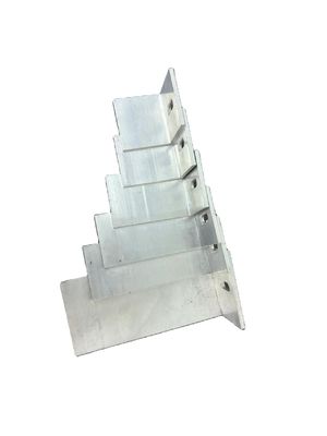 Customized OEM Aluminum Extrusions Profiles Silver Anodizing Corner Bar L Shape Profile