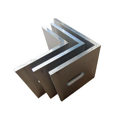 Customized OEM Aluminum Extrusions Profiles Silver Anodizing Corner Bar L Shape Profile