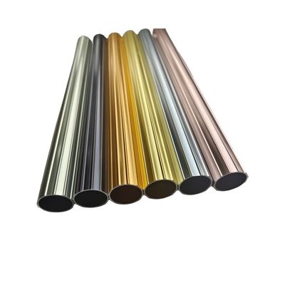 Custom Surface Treatment 6063 T5 Aluminum Extruded Profiles Round Tube in Various Types