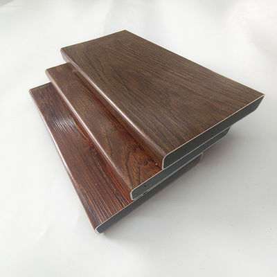Aluminum Wood Grain Printed Partition Extrusion Profiles for Doors and Windows Is Alloy
