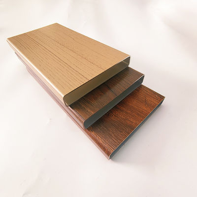 Aluminum Wood Grain Printed Partition Extrusion Profiles for Doors and Windows Is Alloy