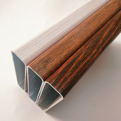 Aluminum Wood Grain Printed Partition Extrusion Profiles for Doors and Windows Is Alloy