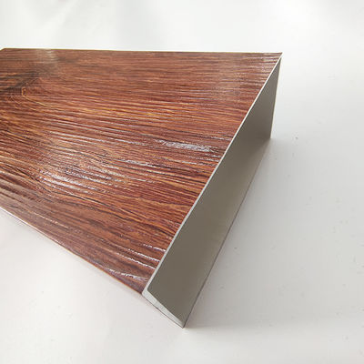 Aluminum Wood Grain Printed Partition Extrusion Profiles for Doors and Windows Is Alloy