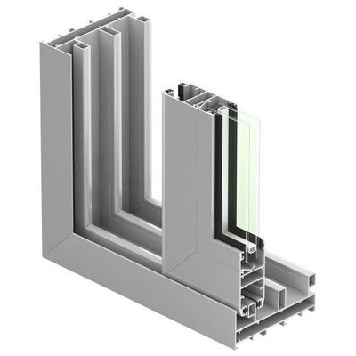 Extrusion Window Profile with Competitive and Sand Blasting Anodized Aluminum Profile