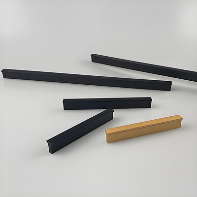 GB5237-2008 Standard Wooden Grain Aluminium Handle Profile for Furniture or Kitchen Cabinets