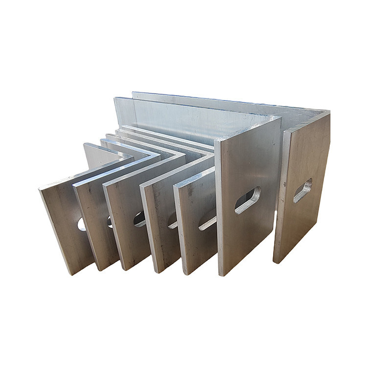 Customized OEM Aluminum Extrusions Profiles Silver Anodizing Corner Bar L Shape Profile